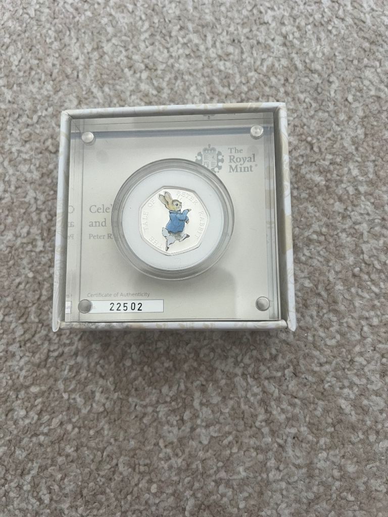 2017 Peter Rabbit Coloured Silver Coin 