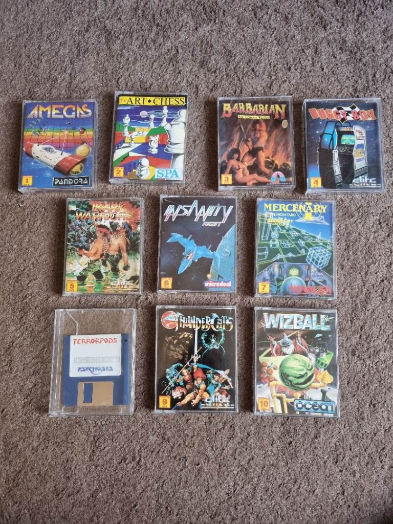 Commodore Amiga Tenstar Pack Video Games Collection Rare Vintage