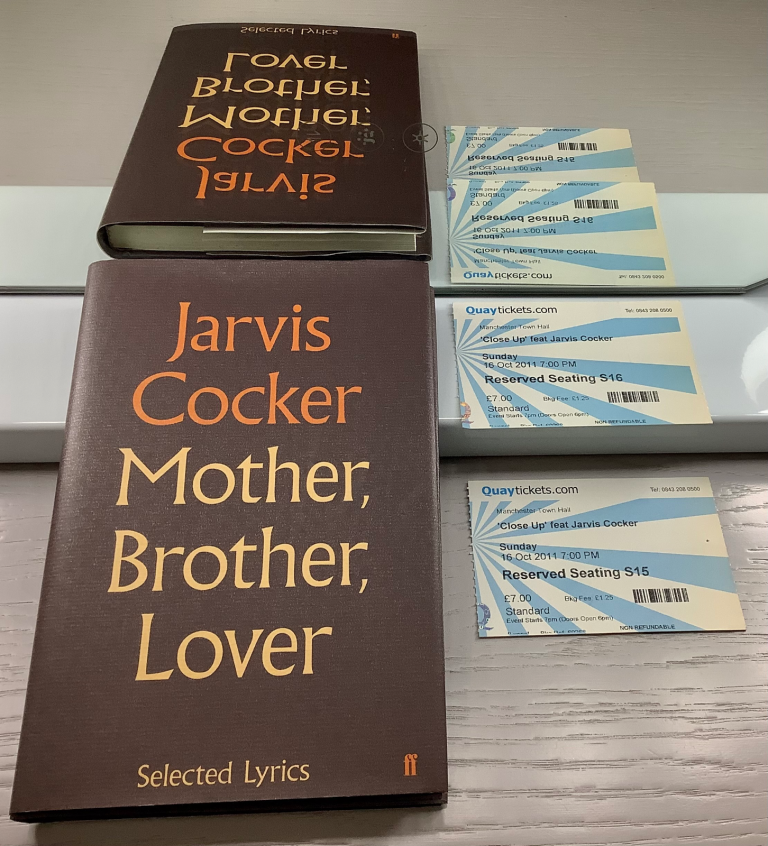 Jarvis Cocker  “Mother, Brother, Lover” SIGNED COPY