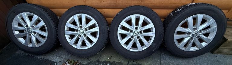 VW T5 T6 Transporter Winter Tyres on Clayton Alloys £300