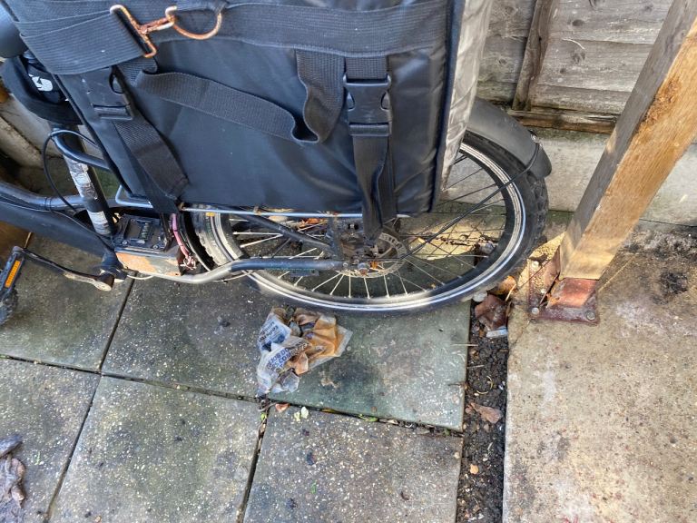 HITWAY Electric Bike with Delivery Bag