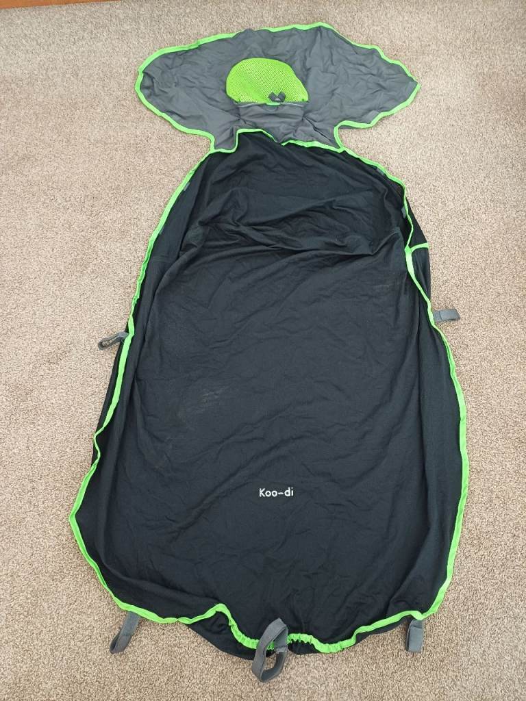 Koo-di Black & Green Universal Footmuff – Good Condition
