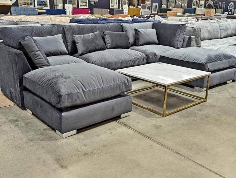 🚛Super Deal❤️DYLAN Jumbo Cord Sofa Set ❤️U-Shape 7 Seater + Corner❤️25% OFF😘Order COD