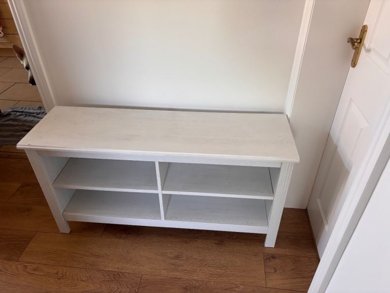 White tv stand 
