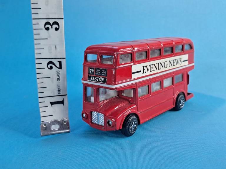 London double-decker bus die-cast model.  As seen