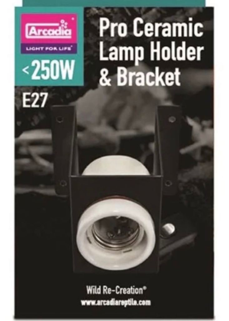 Arcadia pro ceramic bulb holder with on/off switch