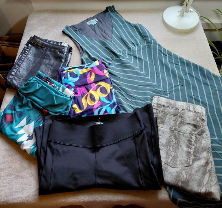 8 10 clothing bundle job lot monsoon topshop TU dress leggings gym jeans