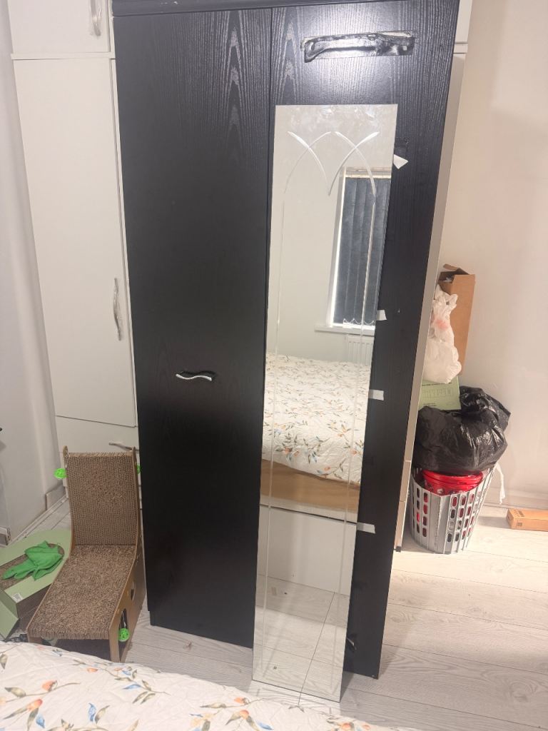 Black wardrobe 