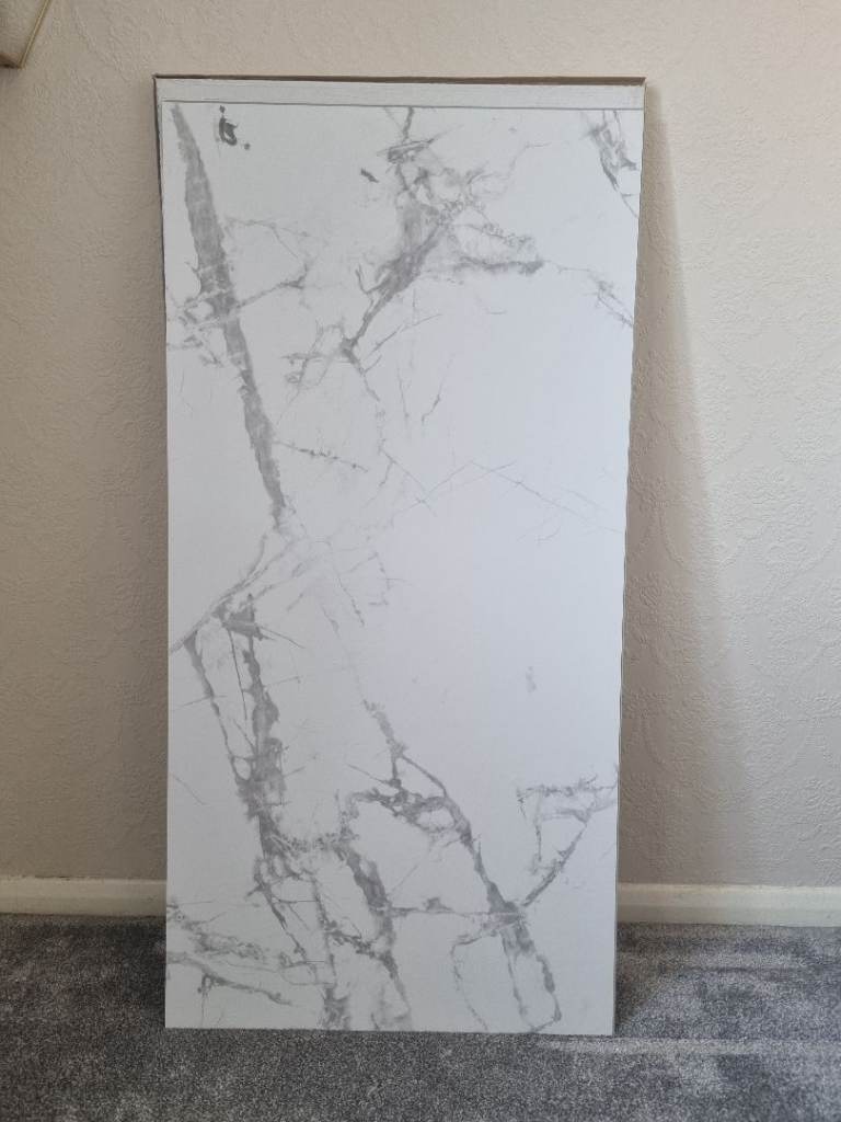 Vilo SPC Wall Panels - White Marble Effect, New in Box