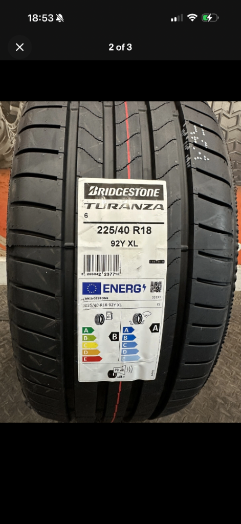 Bridge stone turanza 6 225/40/18