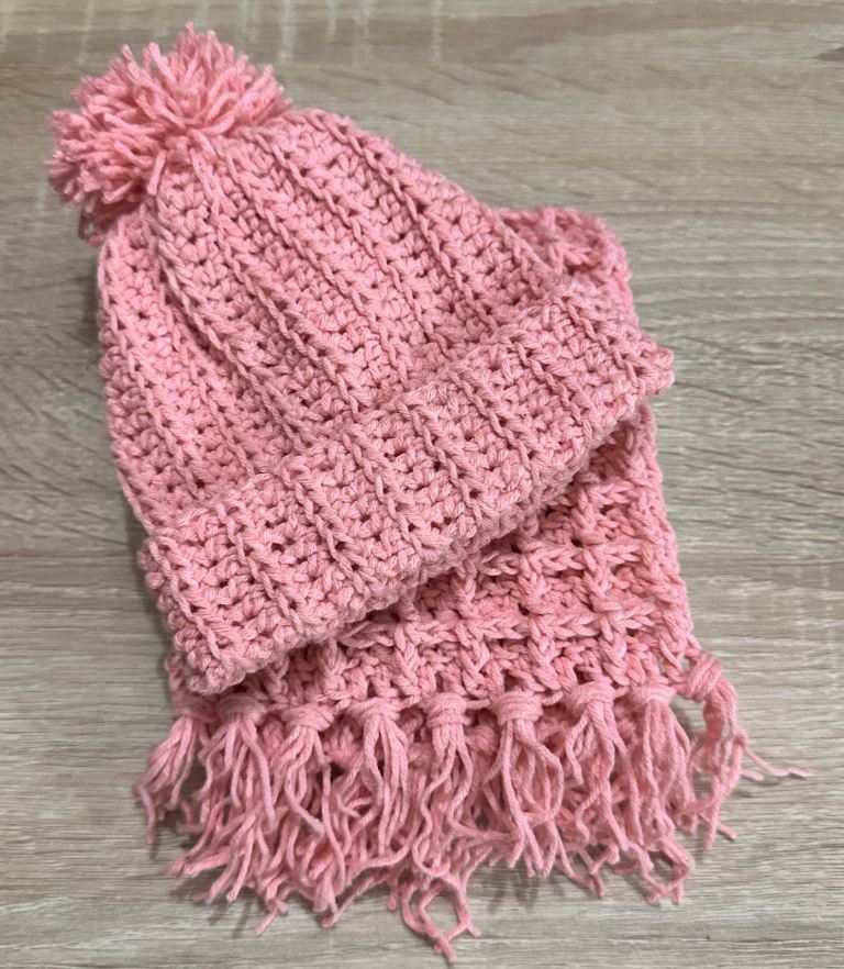 Beautiful Baby Scarf and Beanie 