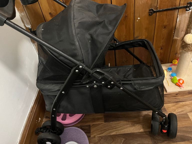 Black Pet Stroller / Carrier for Small Dogs or Cats