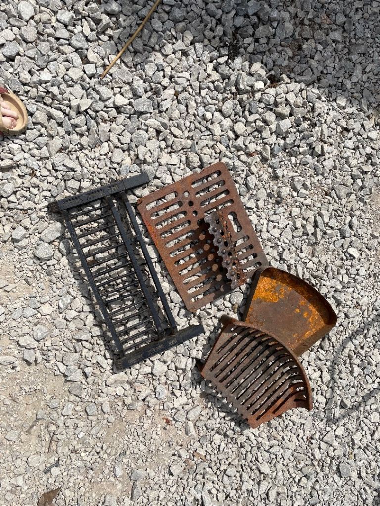 Cast Iron Fireplace Grate & Other Fireplace Parts