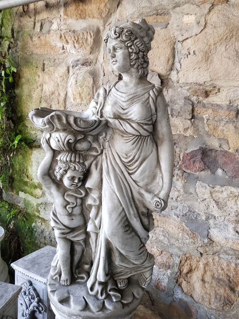 image for Mother & Child stone statue,garden ornament