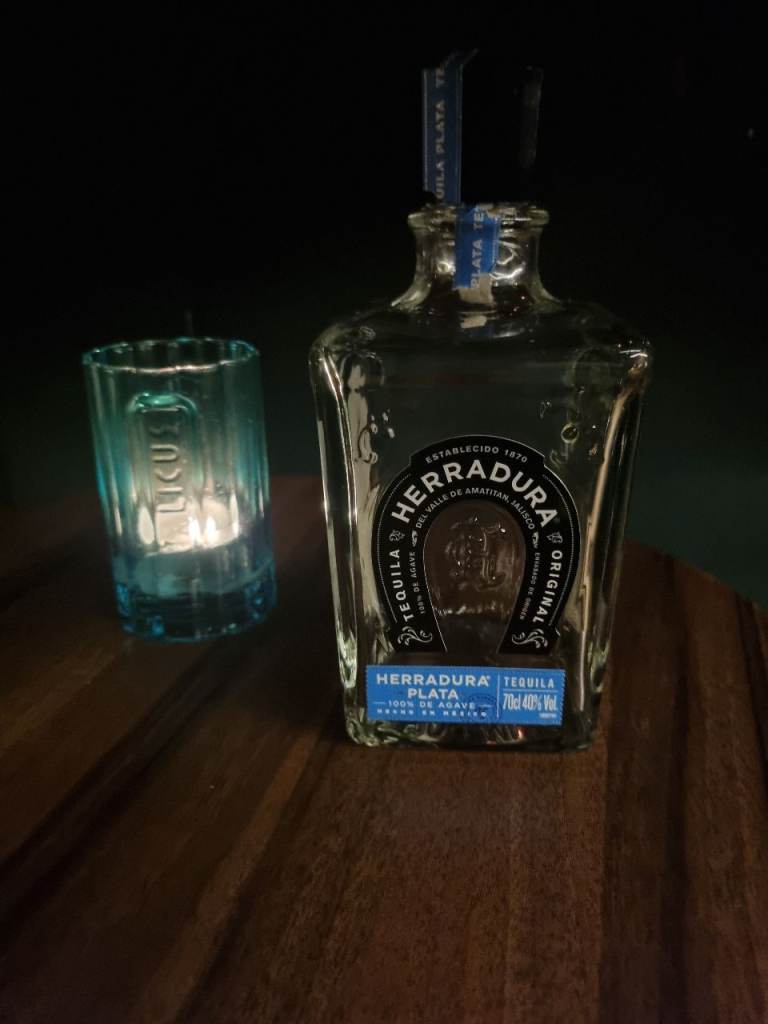 Empty Herradura Plata Tequila bottle for sale