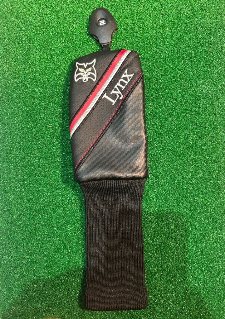 * BRAND NEW * LYNX Black Cat HYBRID HEADCOVER w/ 2.3.4.5.X. club tag.