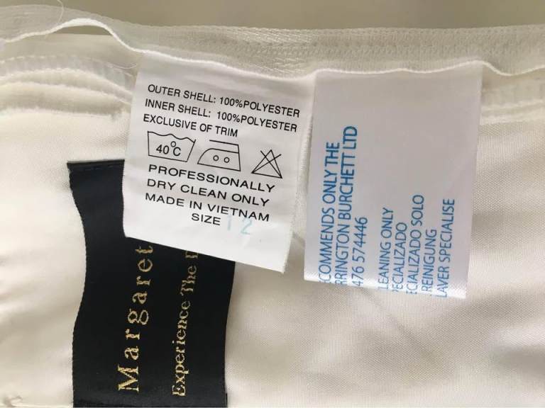 Margaret Lee Wedding Dress Ivory Size UK 12