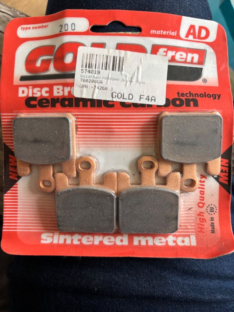 Brake Pads - Gold Fren F4A 