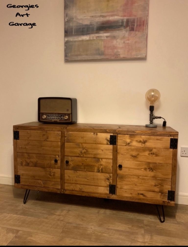 Selection of my reclaimed wood industrial style tv cabinets/sideboards