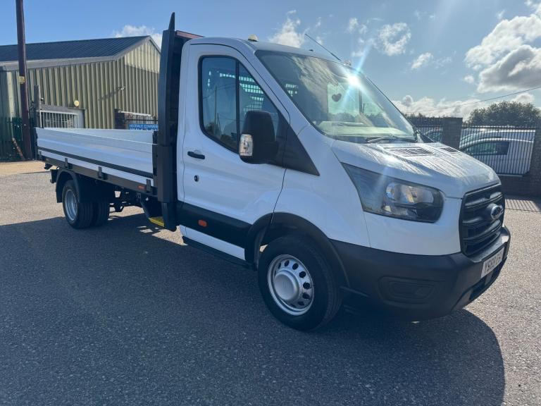 2019 Ford Transit 350 2.0 EcoBlue 130ps LWB L3 DROPSIDE TWIN WHEEL FSH CLEAN TRUCK CHASSIS CAB Di...