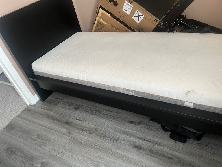 IKEA Single bed frame with mattress 