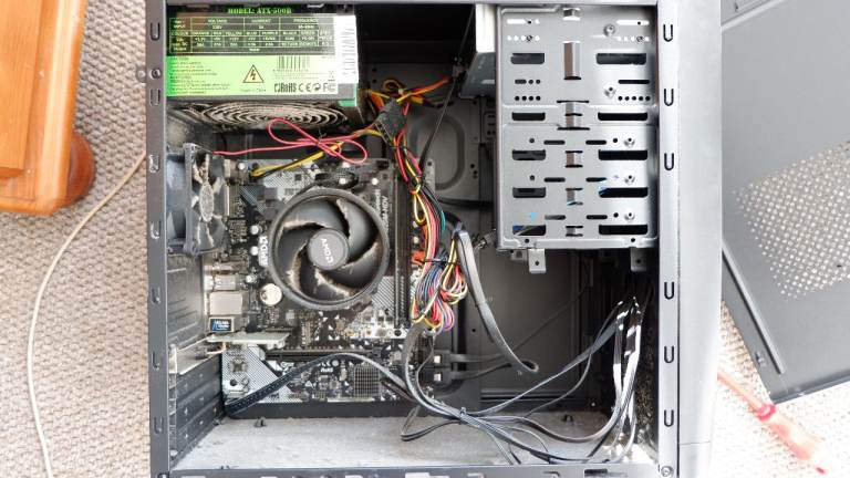 AMD Ryzen Computer AsRock A320M-HDV Motherboard For Parts Not Working 