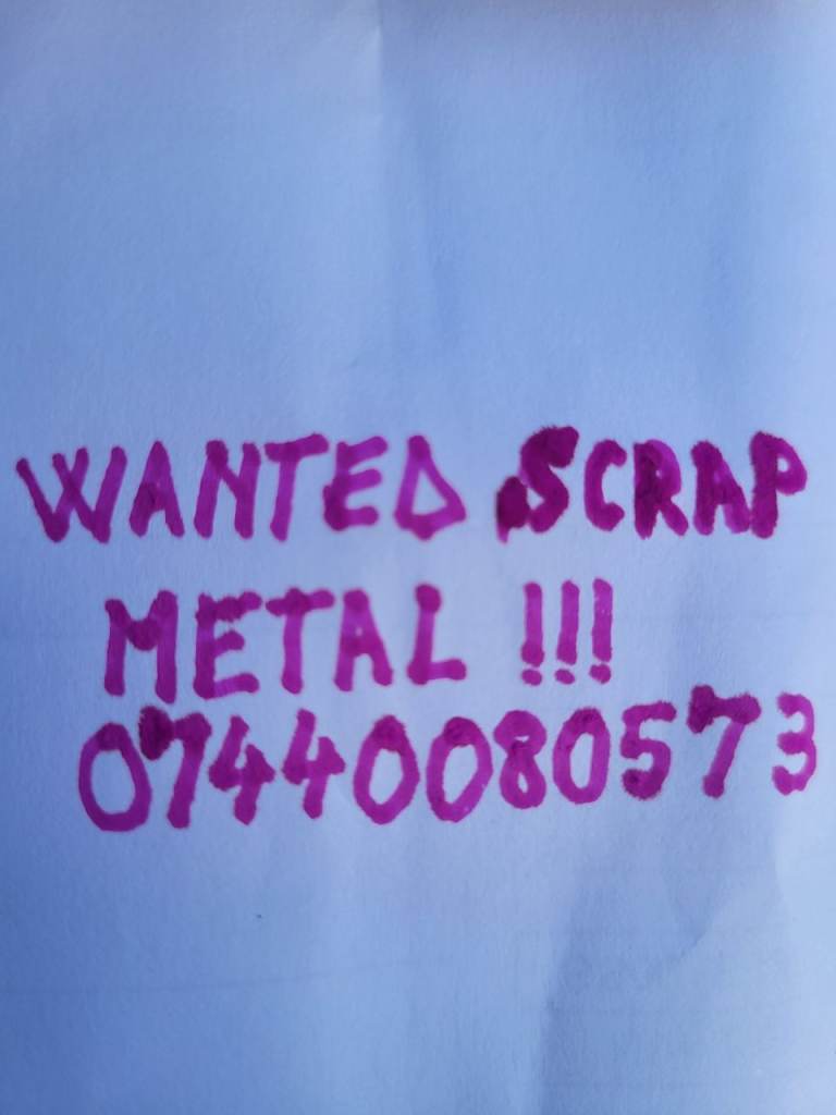 WANTED SCRAP METAL ALL WATFORD AREAS TOP PRICES PAID FREE COLLECTION 