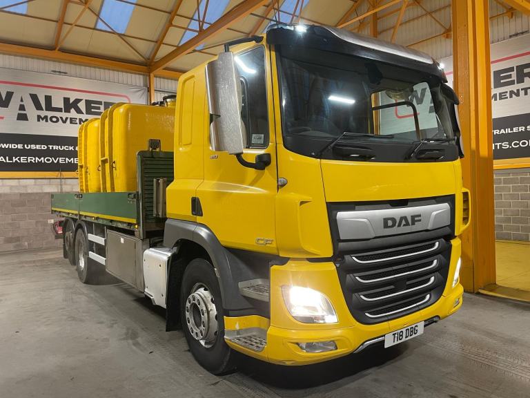 DAF CF 410 *EURO 6*, 6X2 DROPSIDE FLATBED C/W MOLASSES TANKS - 2019 - T18 DBG