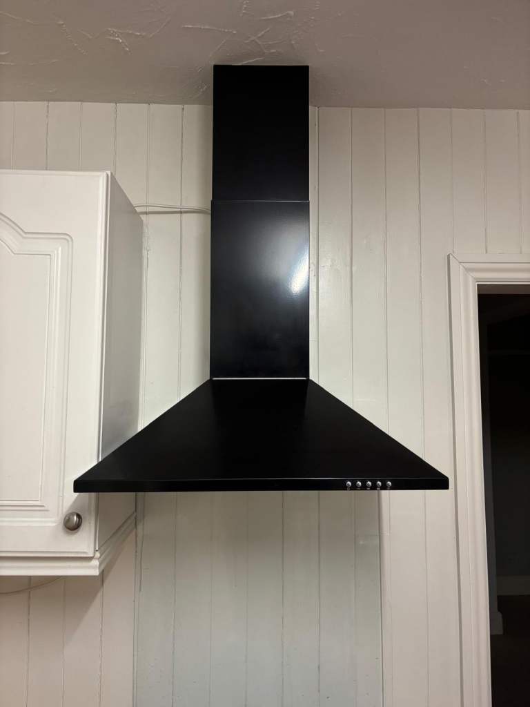 Black Extractor Hood