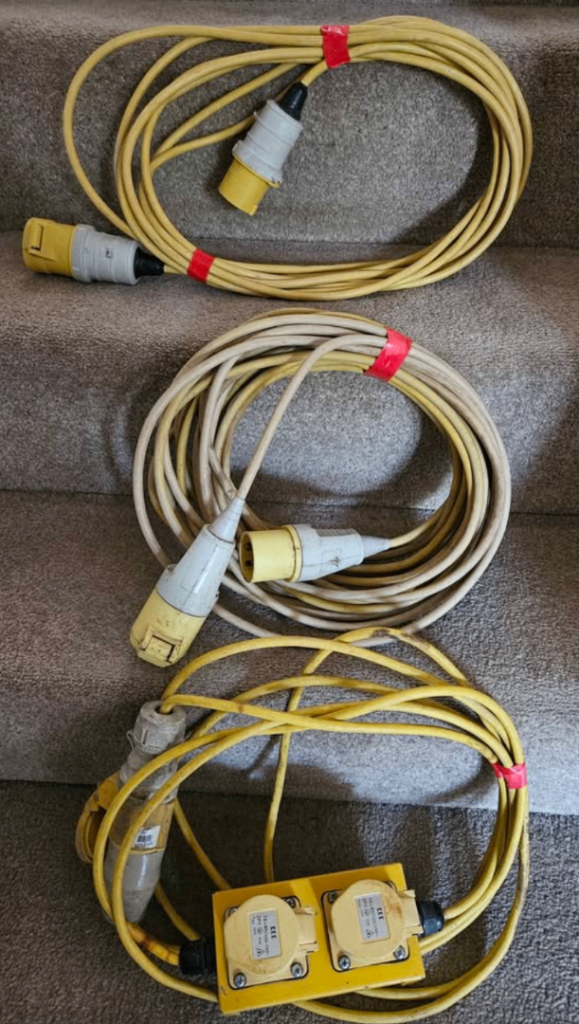 Builders 110v Yellow Extension Leads (prices in text)