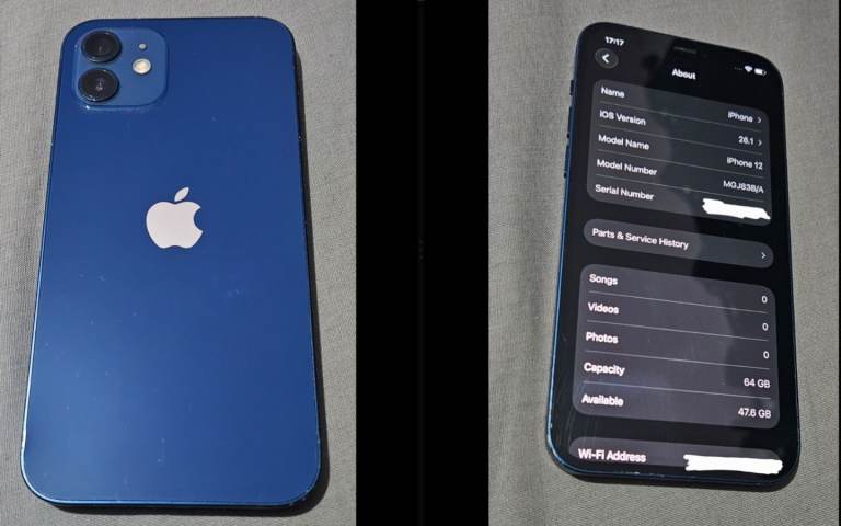 IPHONE 12 64GB LATEST IOS 26.1 > BLUE