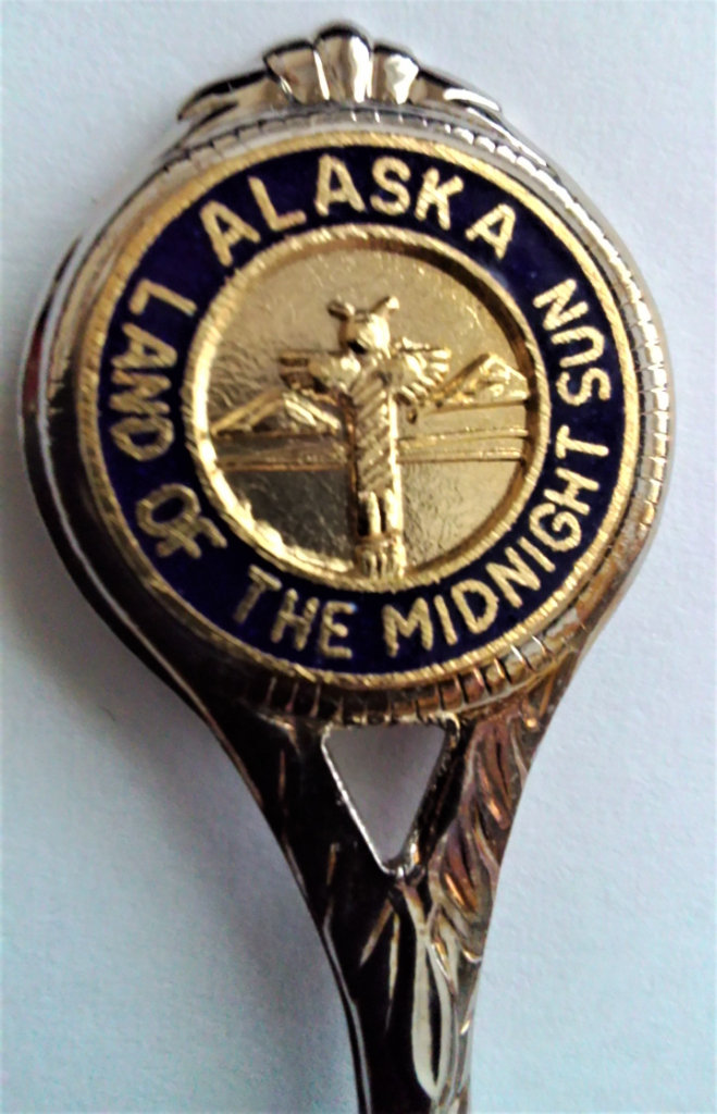 ALASKA 'LAND OF THE MIDNIGHT SUN' COLLECTIBLE SOUVENIR SPOON 