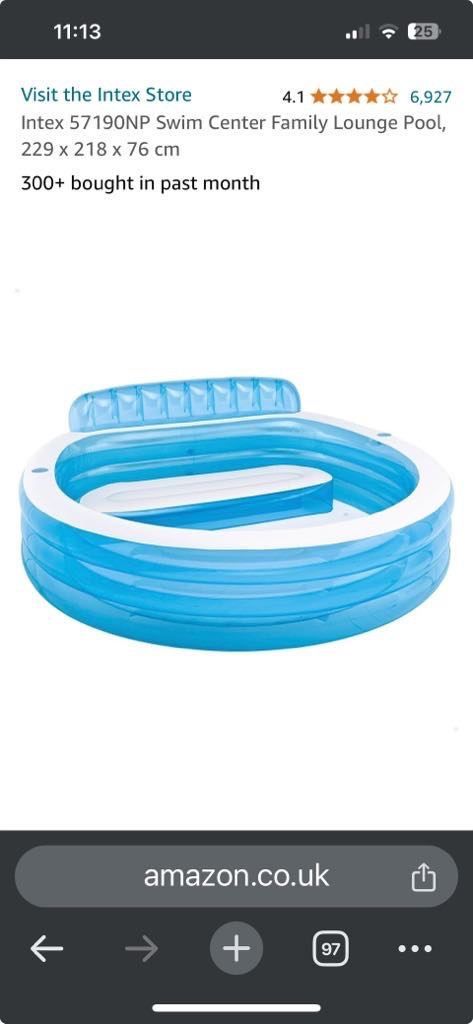 Inflatable family lounge pool including ground sheet and cover