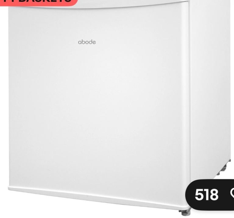 Abode White Undercounter Fridge - Good Condition