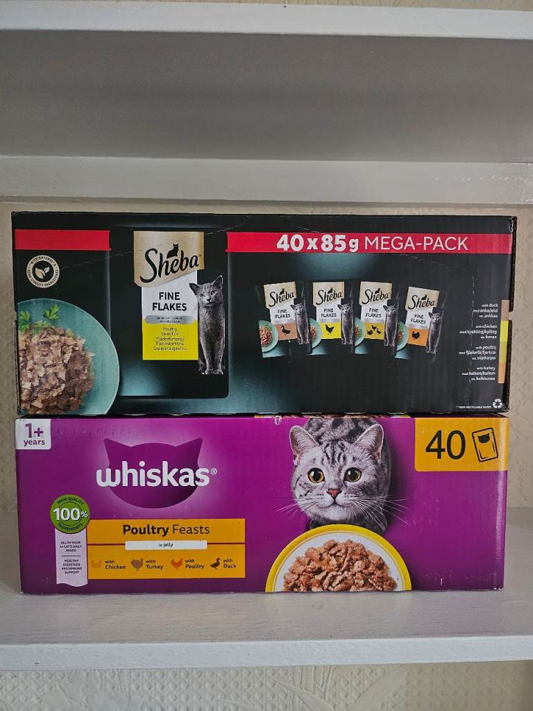Whiskas + Sheba 40 x 85gr