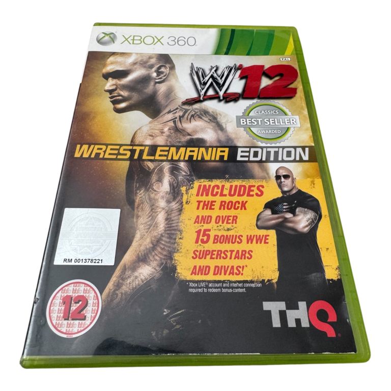 WWE12: WrestleMania Edition – Xbox360 – PAL – Used