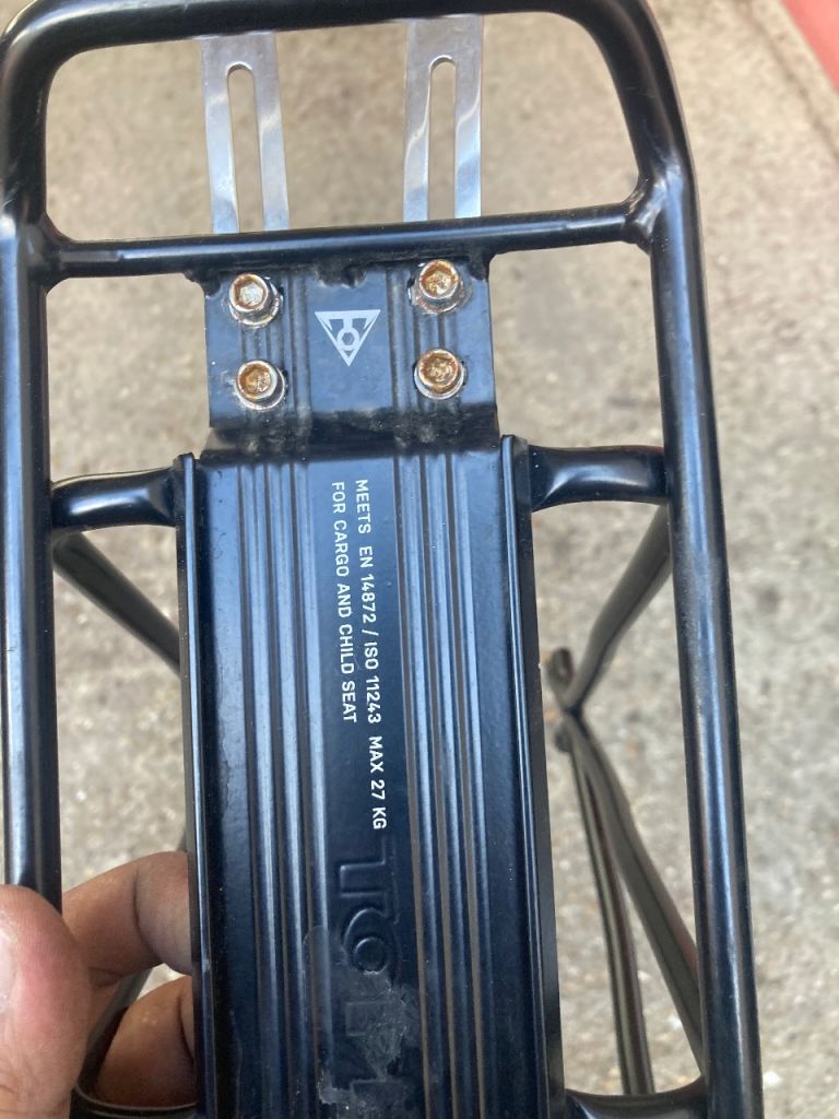 Topeak seat and pannier rack non disc. 