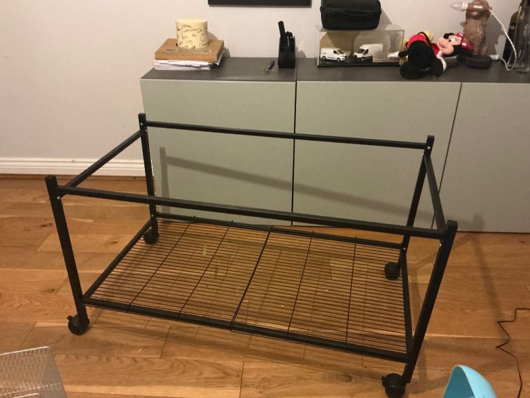 Hamster & Rat Cage 100cm – Ritz Spacious Grey with Shelf  and  X-PART 100 Metal Stand