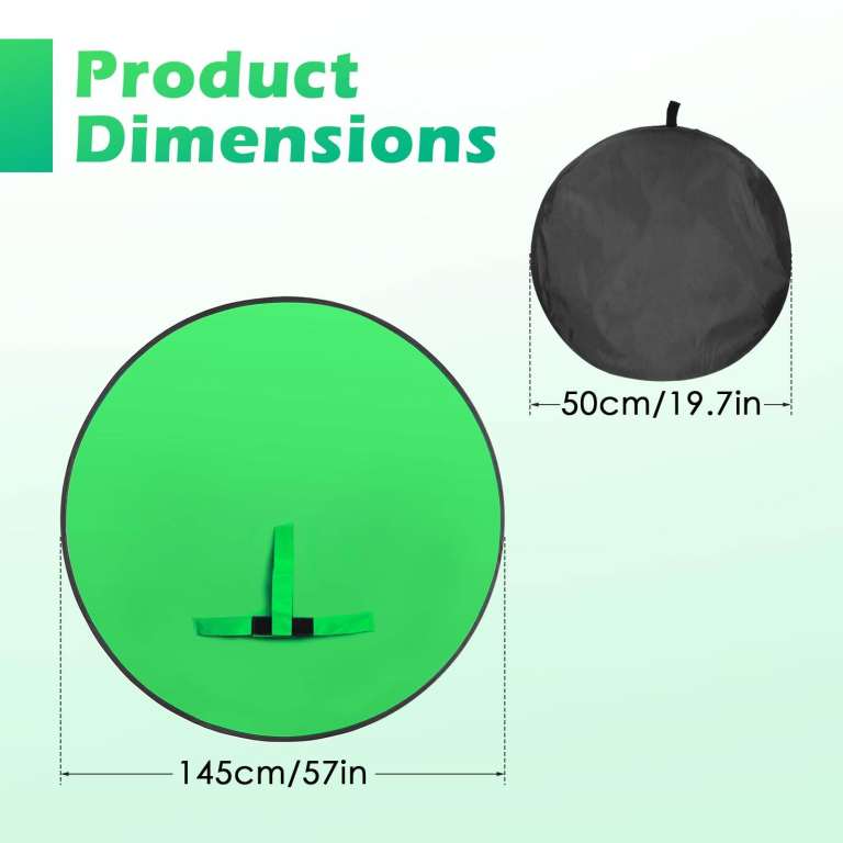 Portable Green Screen Chair Backdrop 57