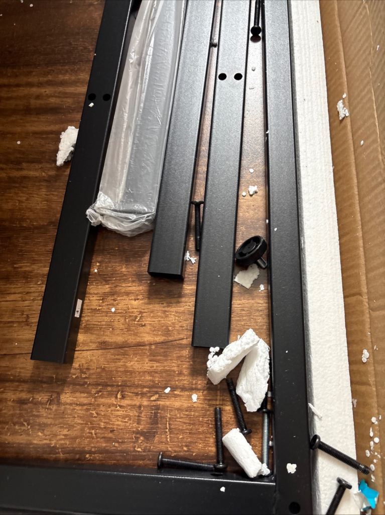 Dark oak breakfast bar table ( free )