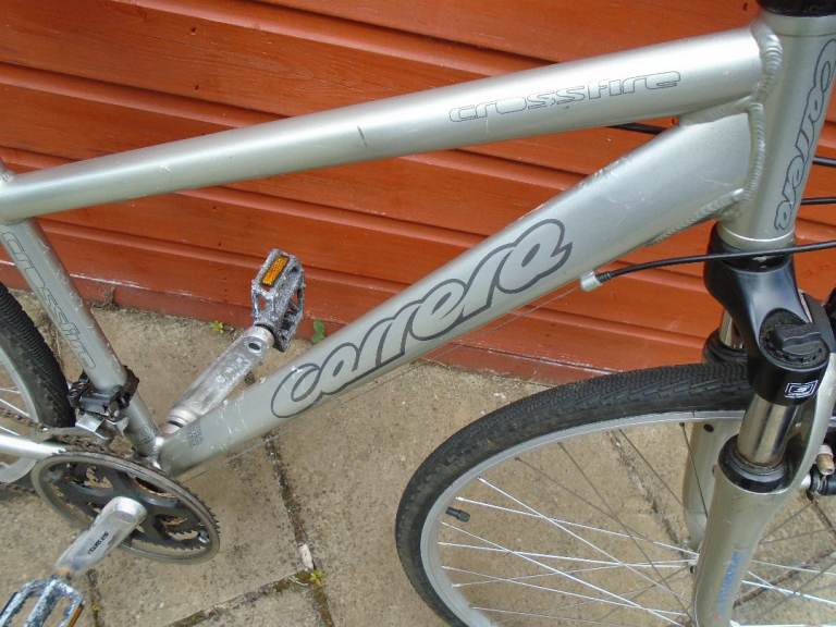 Carrera crossfire hybrid bike 18 inch lightweight frame, 28 inch wheels ...