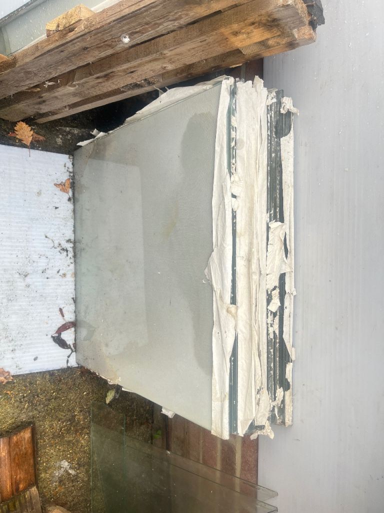 Used Greenhouse glass 