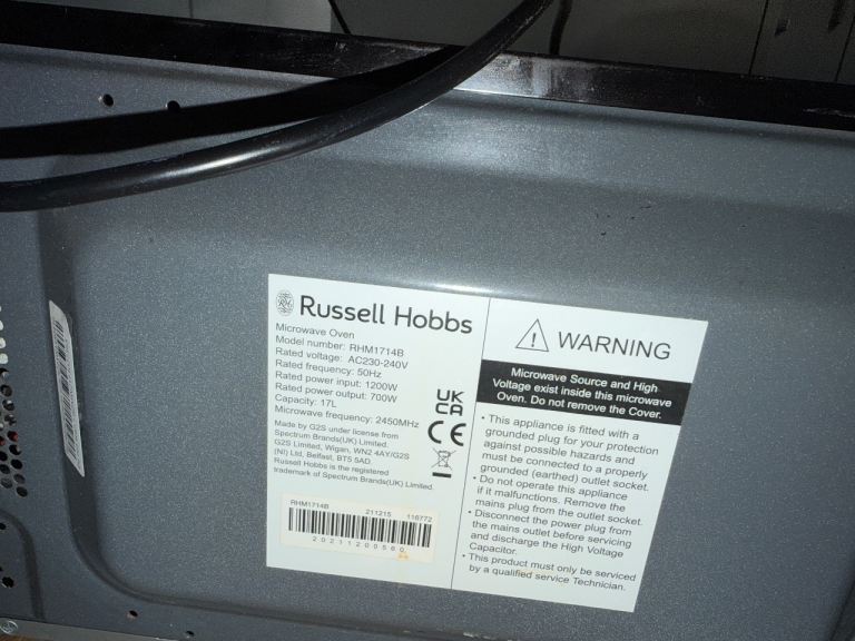 Russel Hobbs microwave on sale