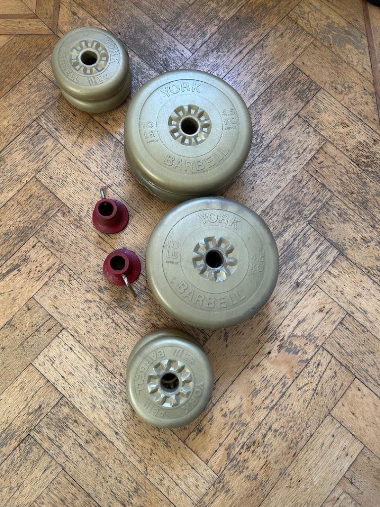 York bar bell weight plates 