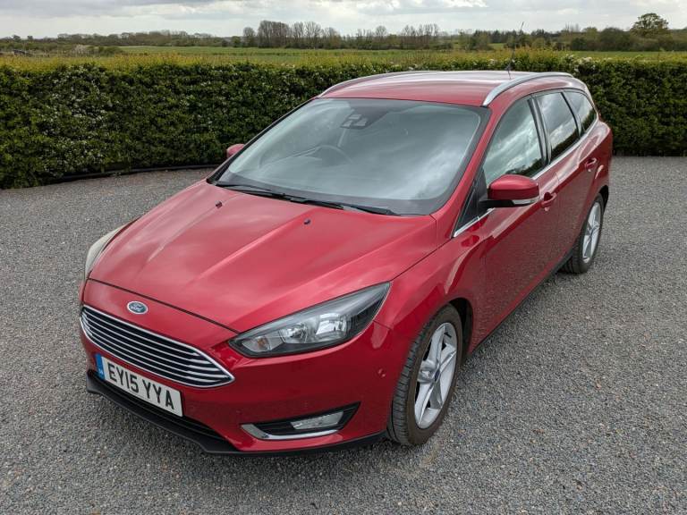 2015 Ford Focus Estate Titanium TDCi, packed with factory fit extras, great condition, £20 road tax!