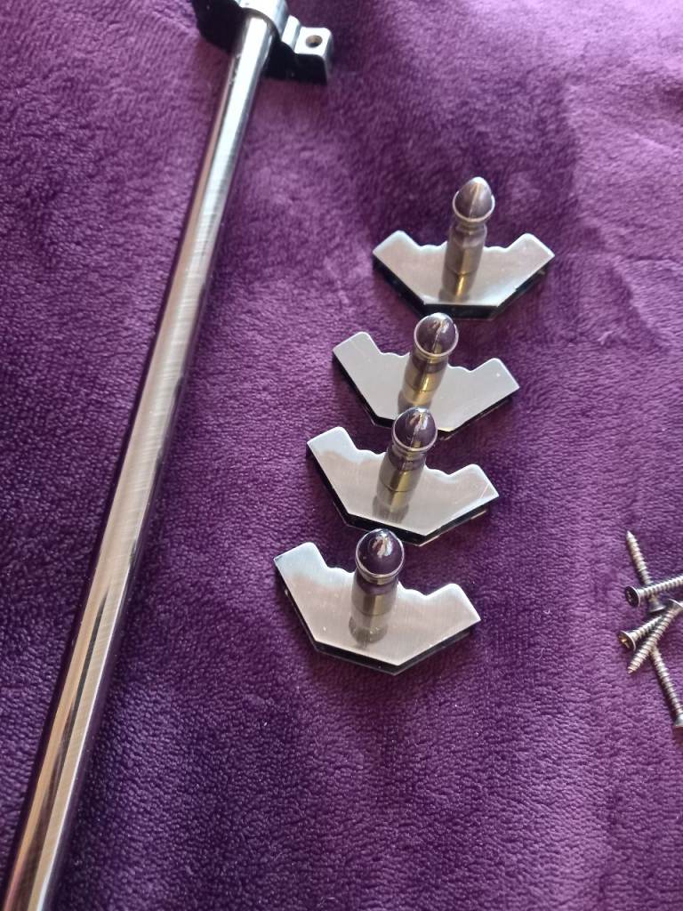 Carpet Rods for Stair Runner - Metal - Pewter Colour - 15 rods + fittings in total 
