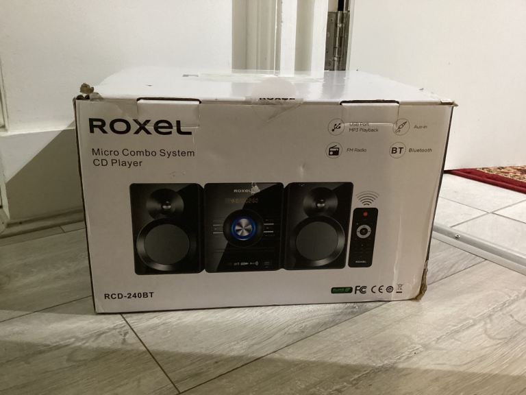 New Roxel Combo System CD Player with Remote Control Boxed Working Same Day Post