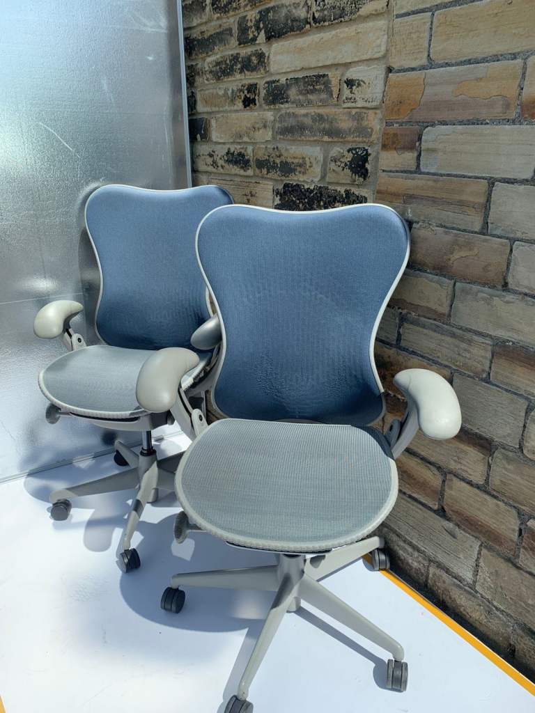 Herman Miller Mirra ergonomic office chair with mesh covered back (30 available)