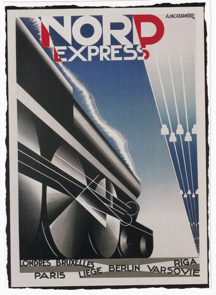 65. A Rare Original Print of an Art Deco Advertisement of the Day Nord Express