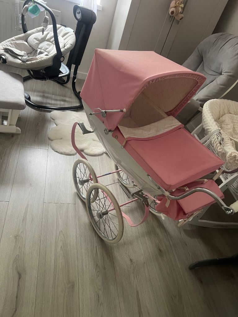 Silver Cross Baby Pram - Pink, Good Condition